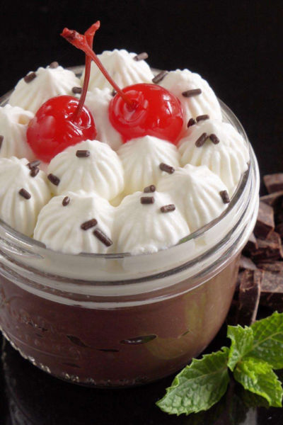 Chocolate Pudding in a Jar